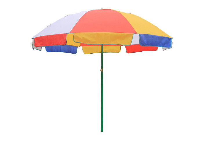 विंडप्रूफ स्टर्डी पोर्टेबल बीच छाता, यूवी बीच छाता आसानी से सुचारू रूप से संचालित होता है आपूर्तिकर्ता